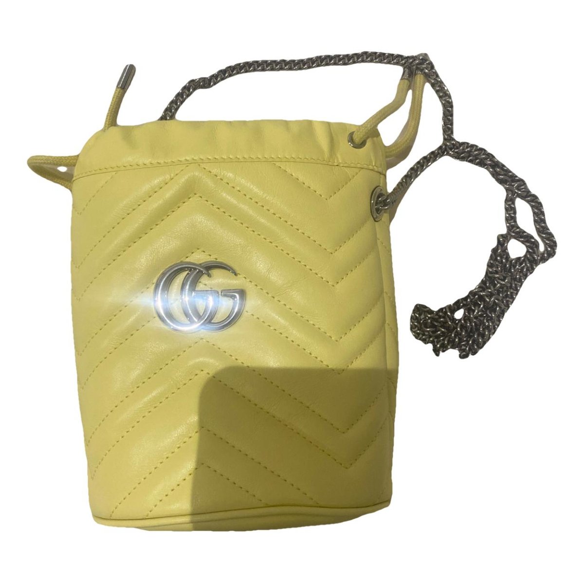 GG Marmont Chain Bucket leather crossbody bag