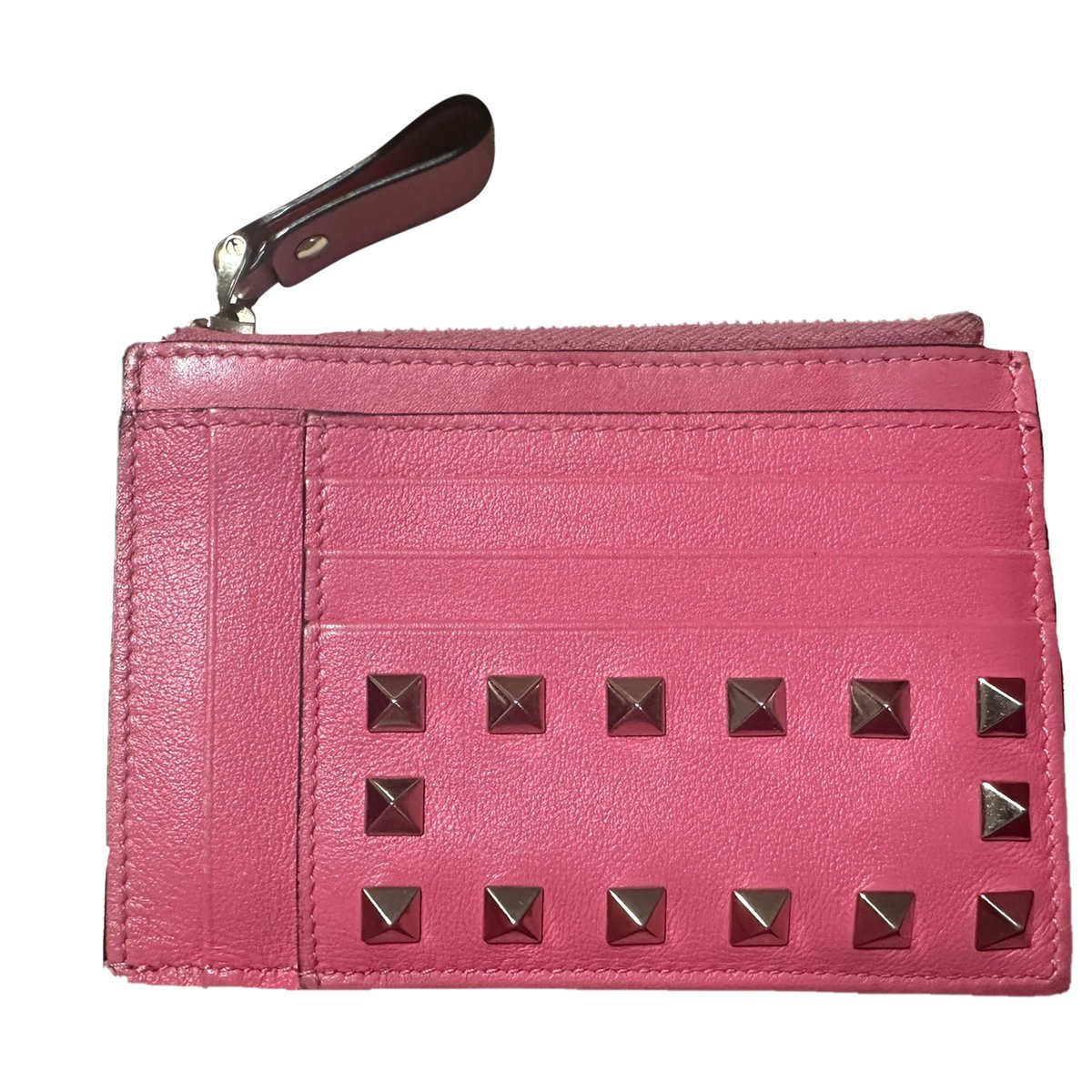 Rockstud leather wallet