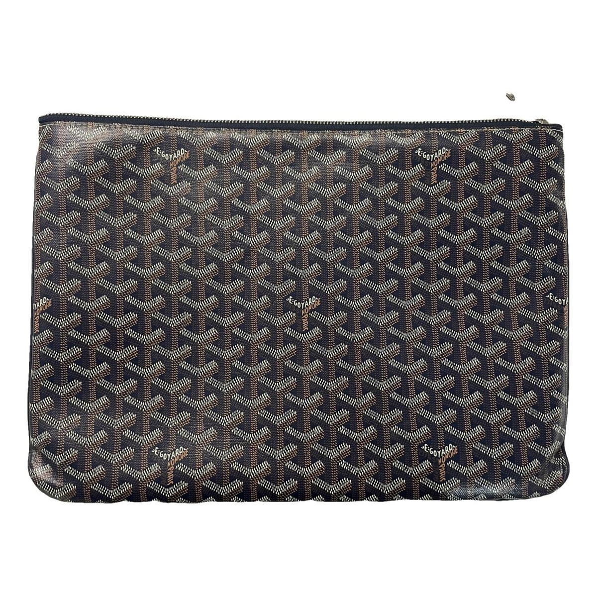 Sénat linen clutch bag