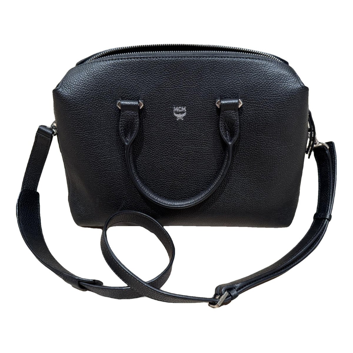 Boston leather handbag