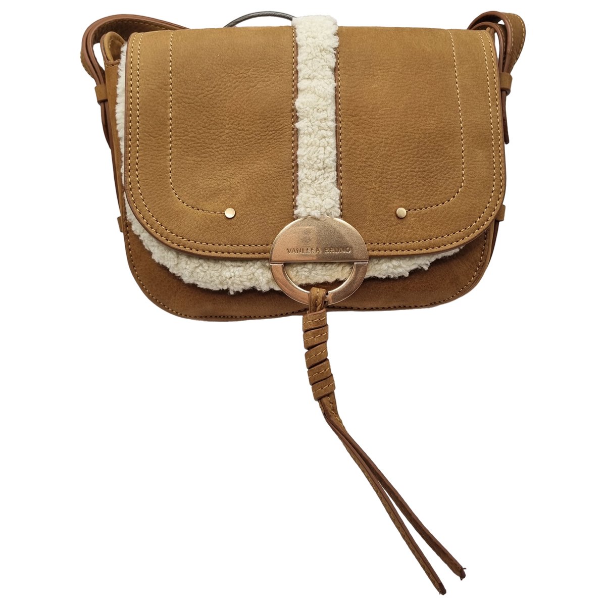 Faux fur crossbody bag