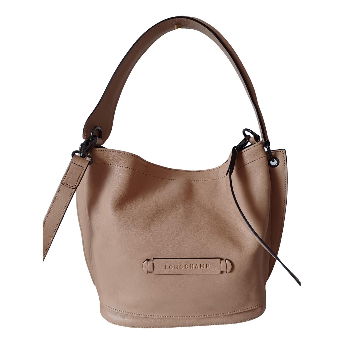 3D leather tote