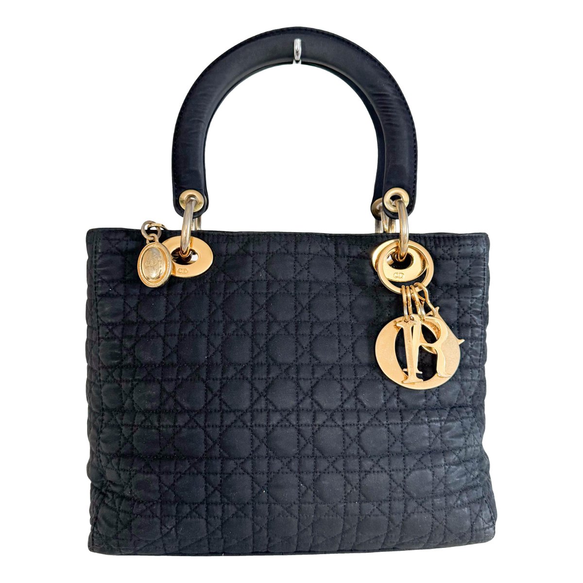 Lady Dior cloth handbag