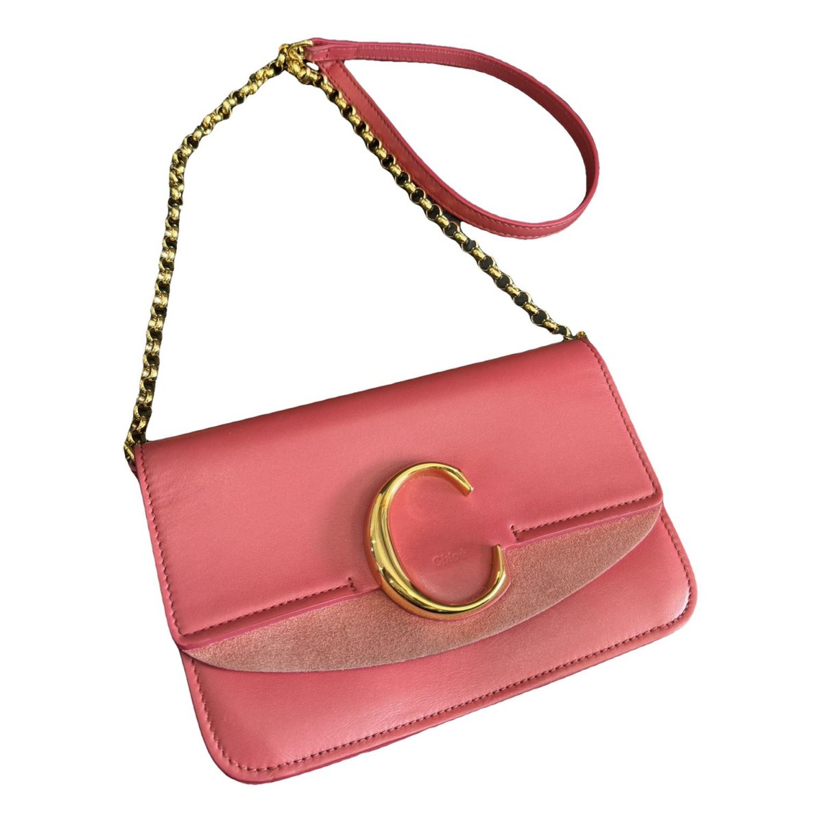 C leather crossbody bag