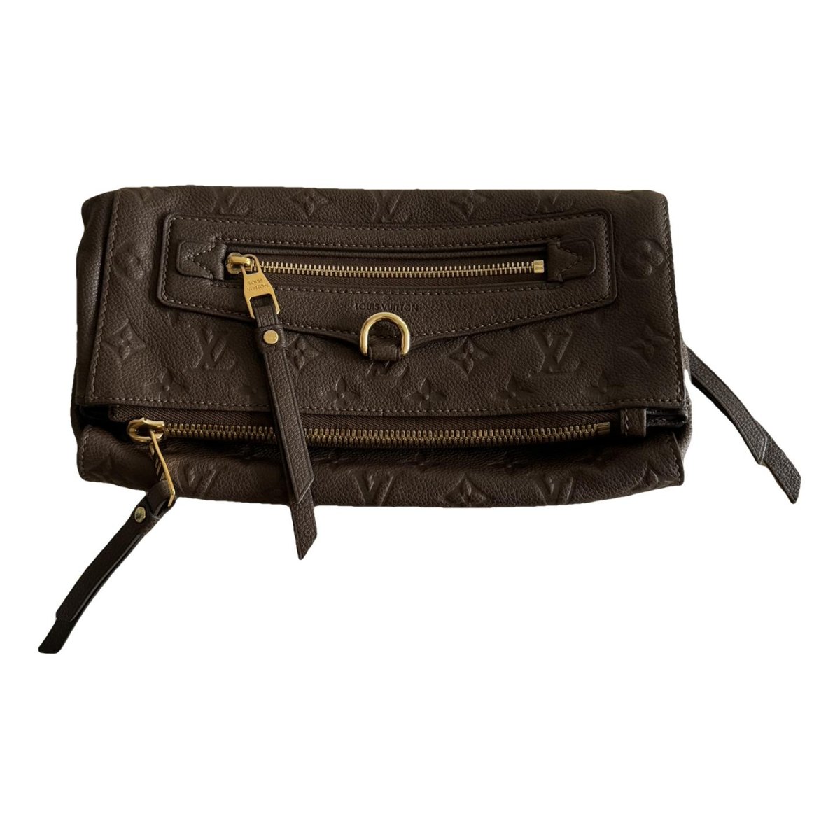 Pétillante leather clutch bag