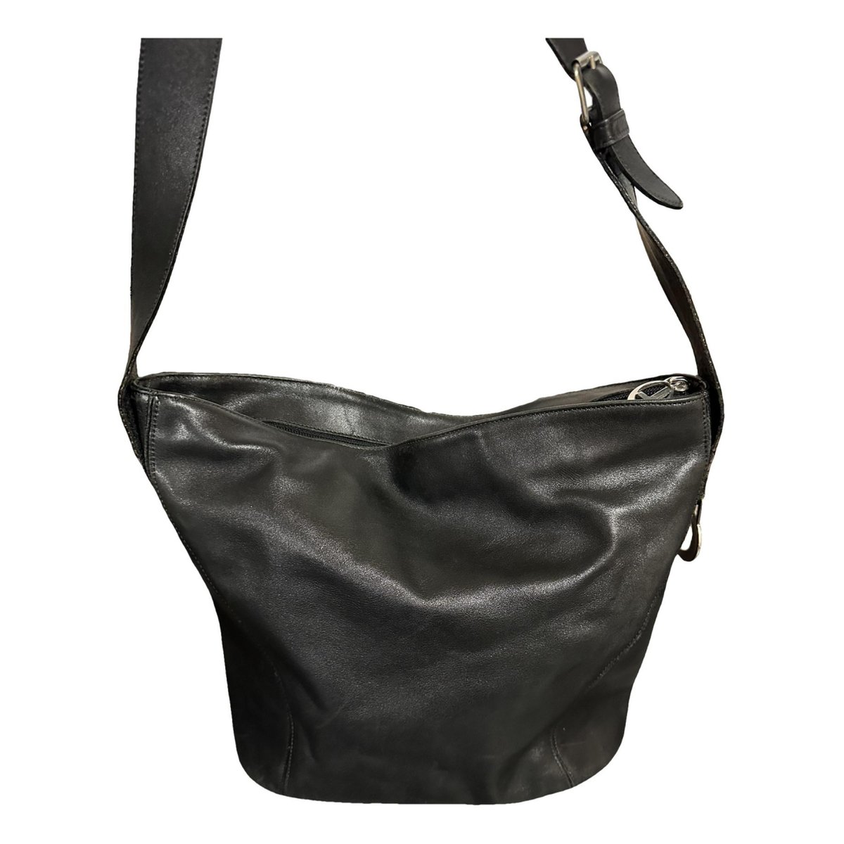Enveloppe leather handbag