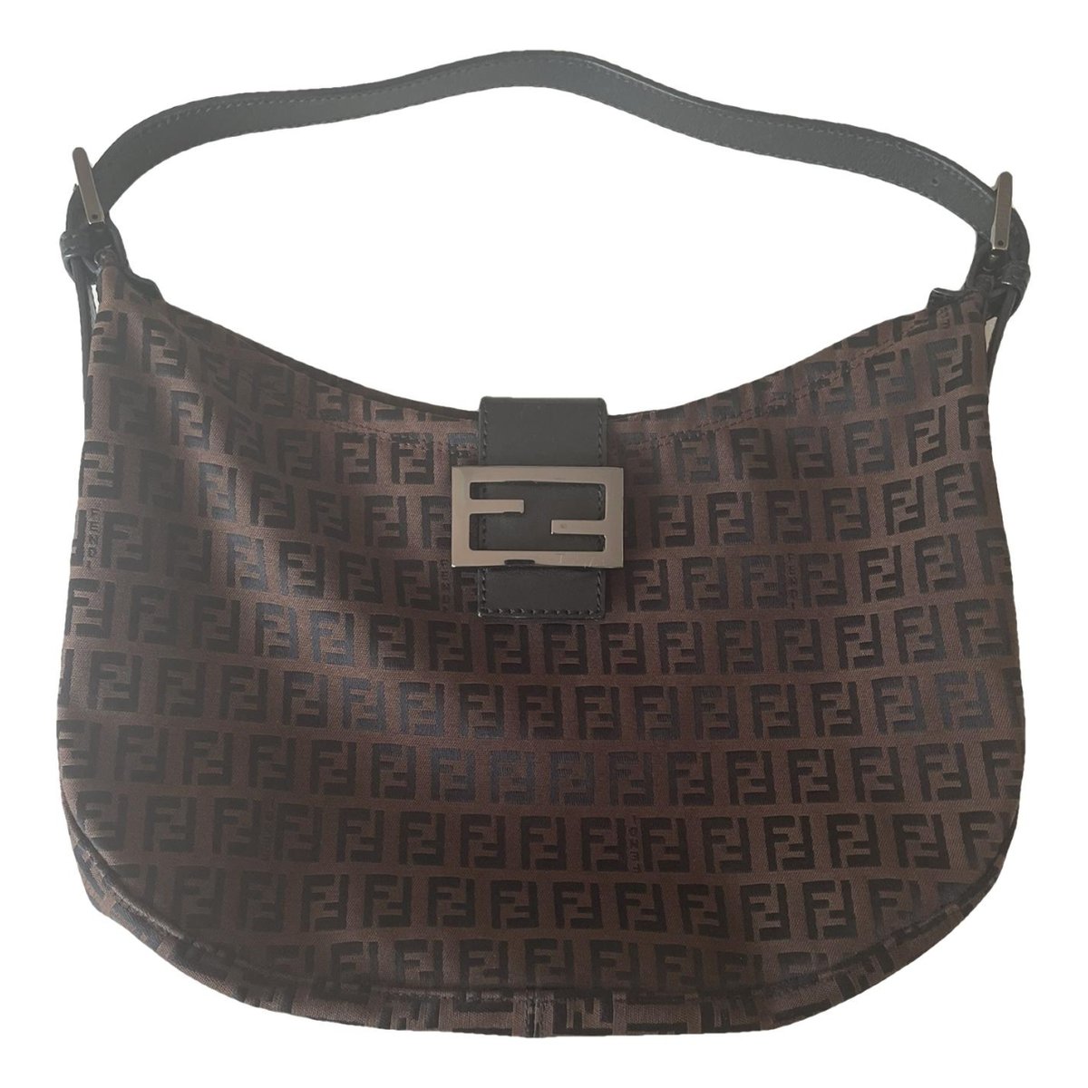 Croissant Vintage cloth handbag