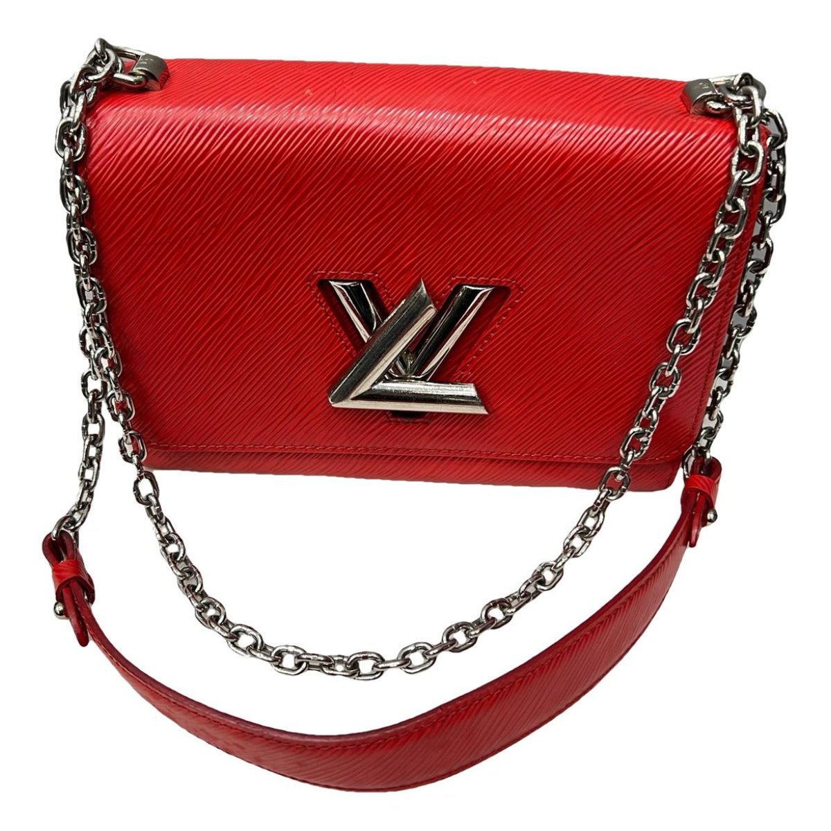 Twist leather handbag