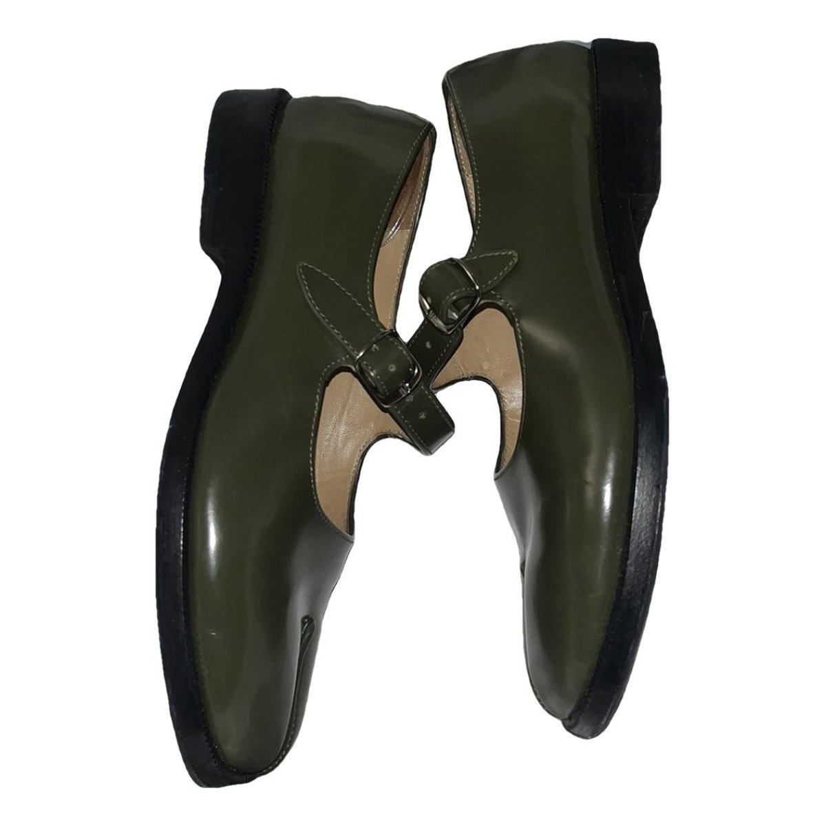 Tabi leather ballet flats