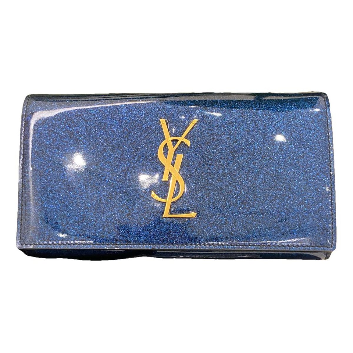 Kate monogramme patent leather clutch bag