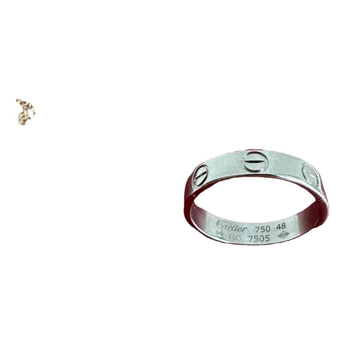 Love white gold ring
