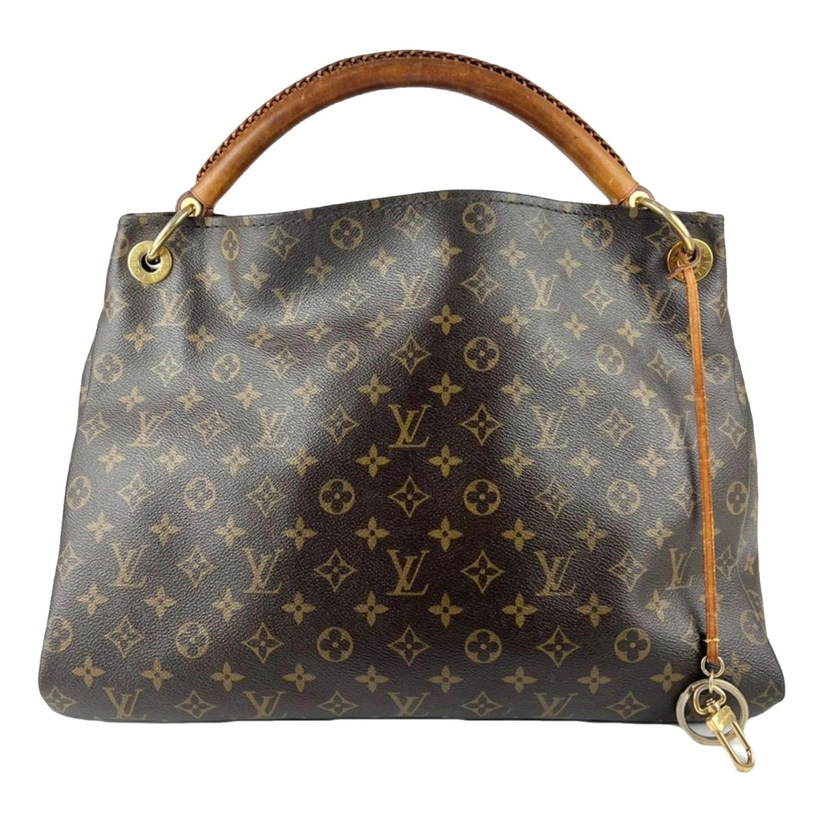 Artsy leather handbag