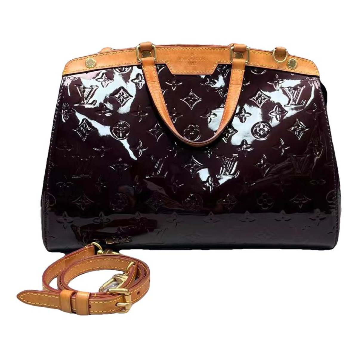 Bréa patent leather handbag