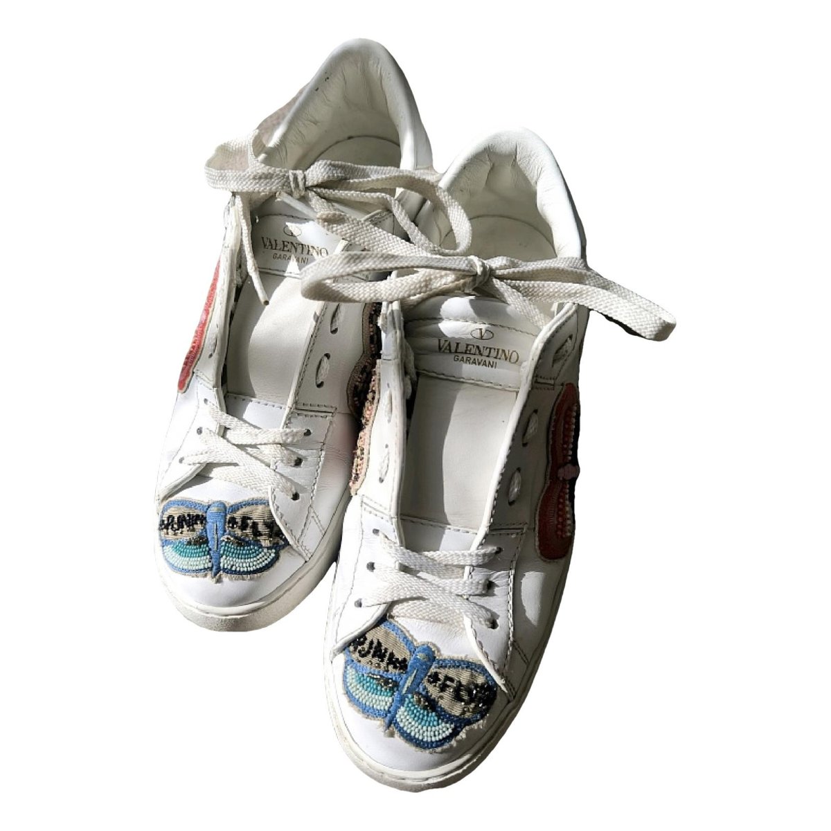 Open VLTN leather trainers
