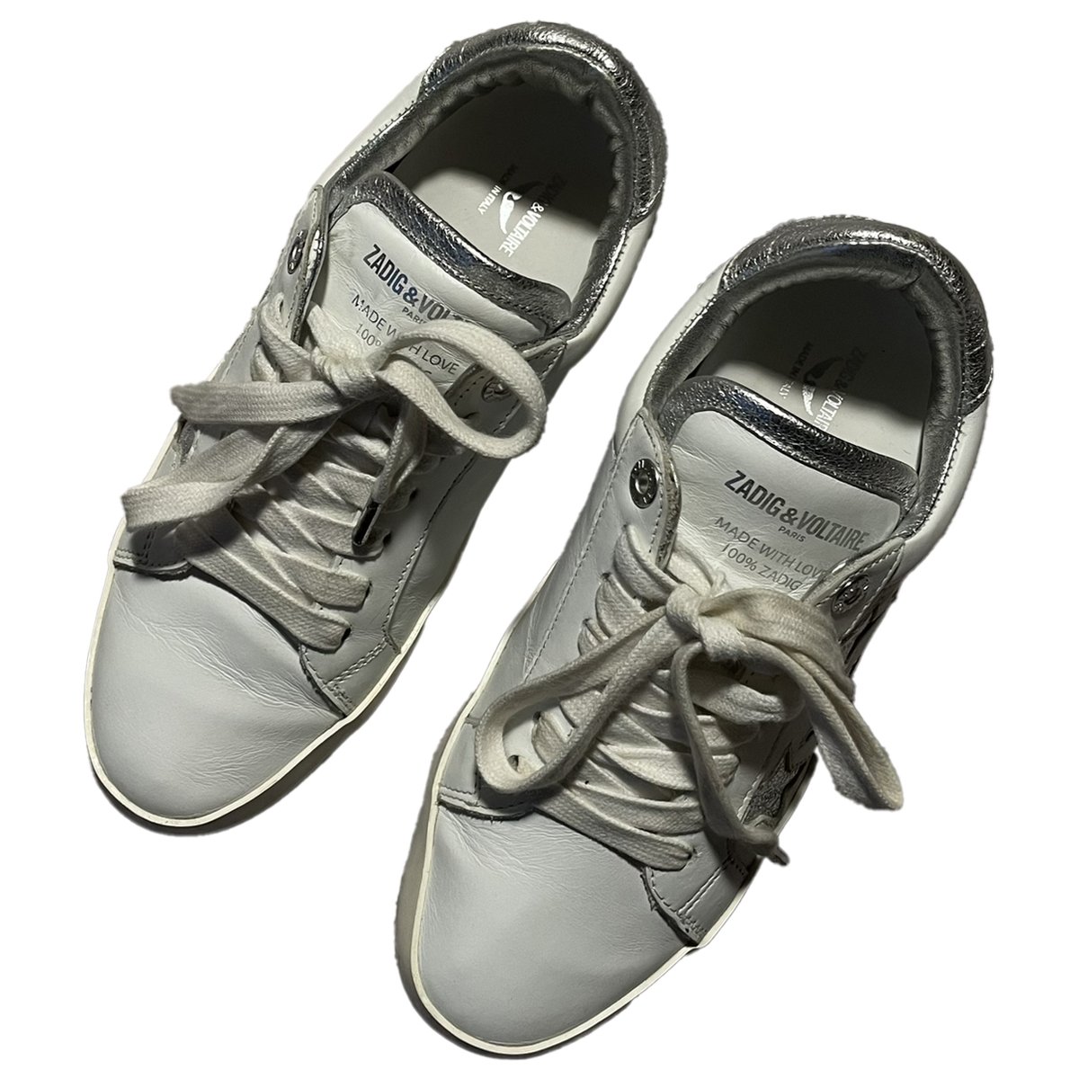 Zadig Stars leather trainers