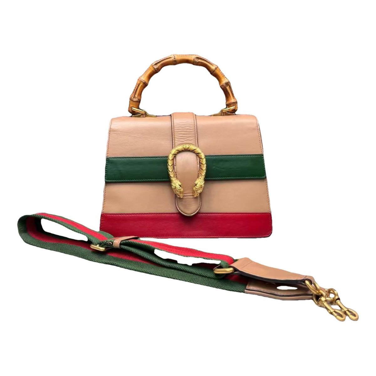 Dionysus Bamboo leather handbag