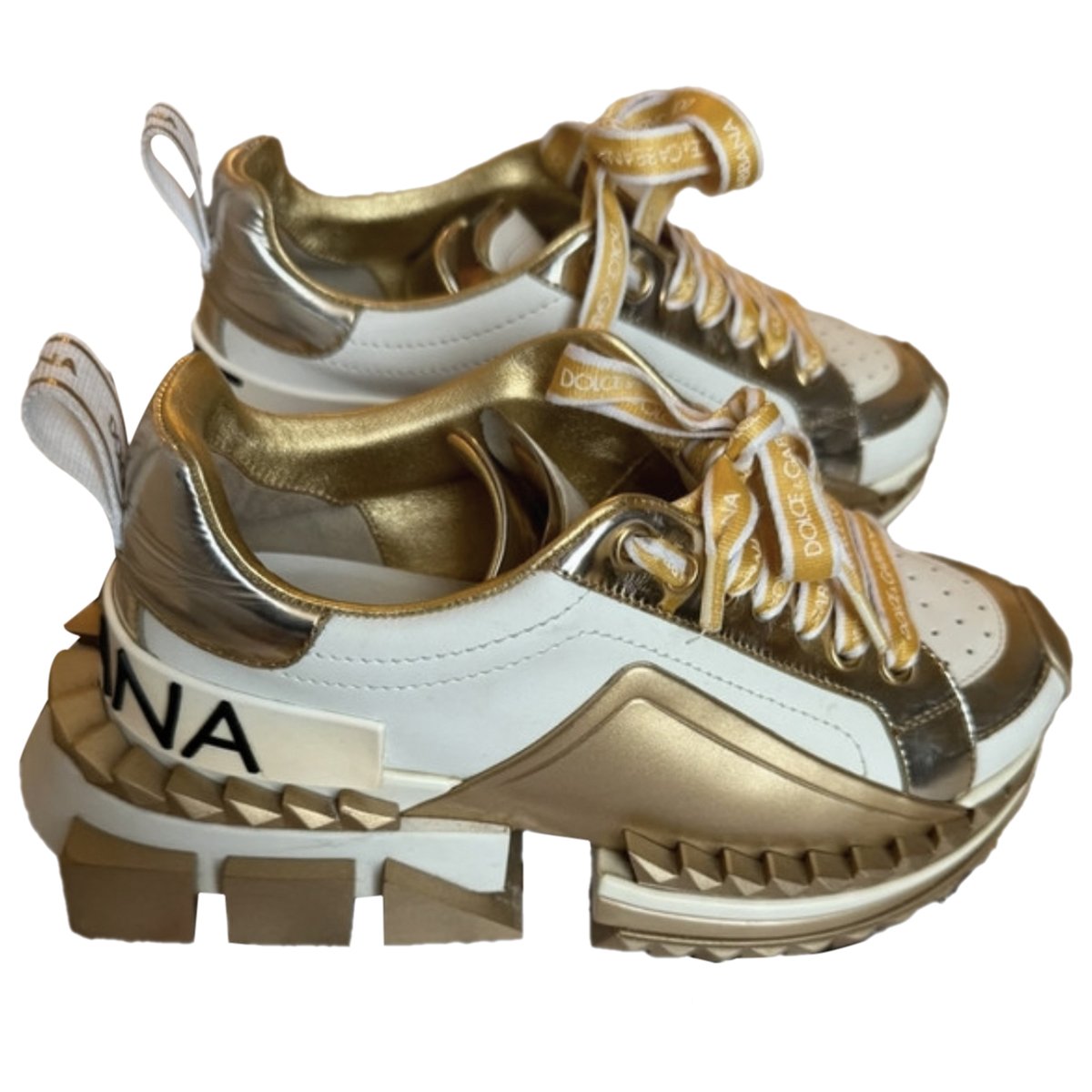 Super King leather trainers