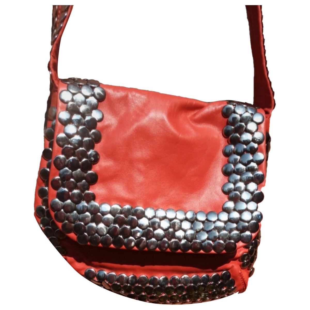 Domino leather crossbody bag