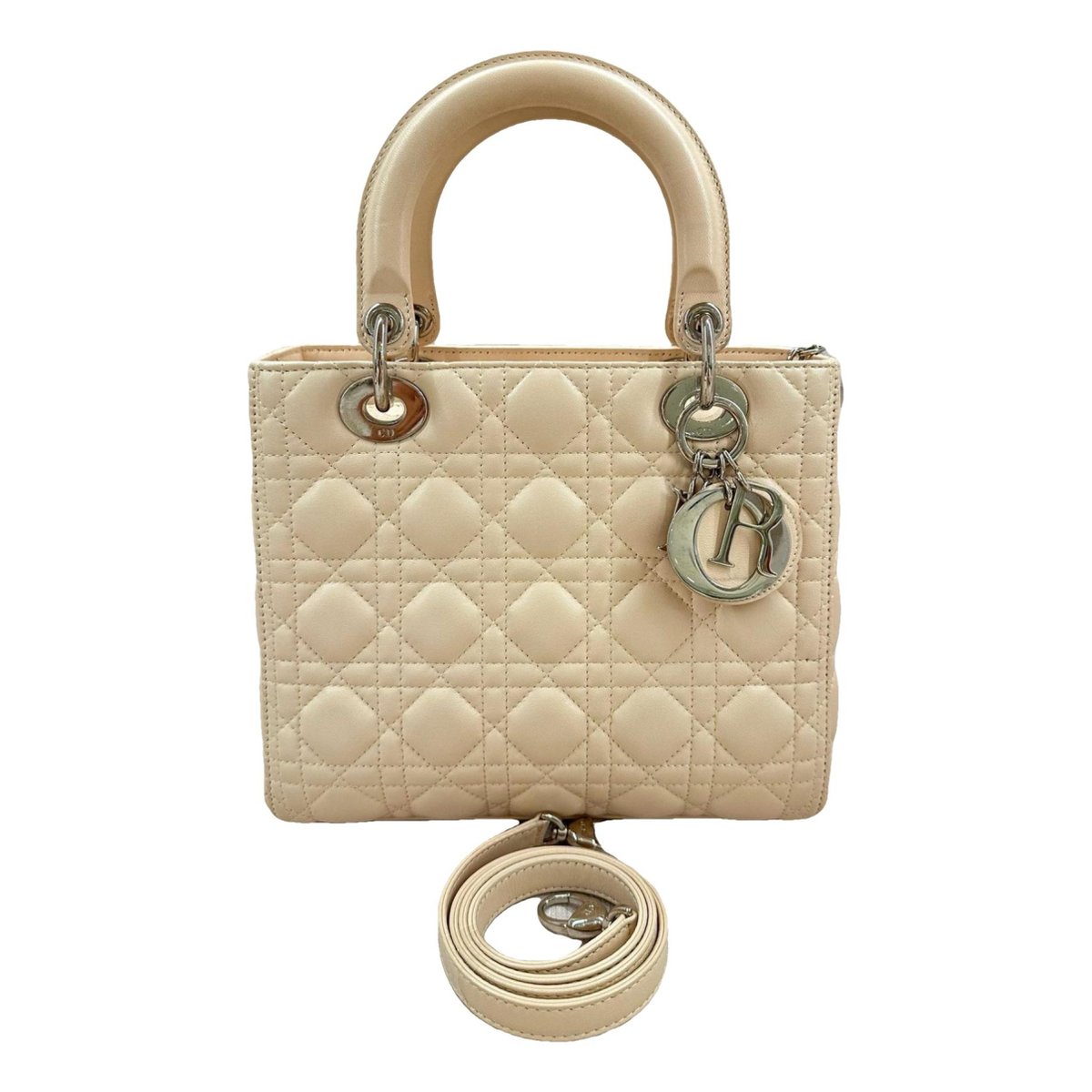Lady Dior leather handbag