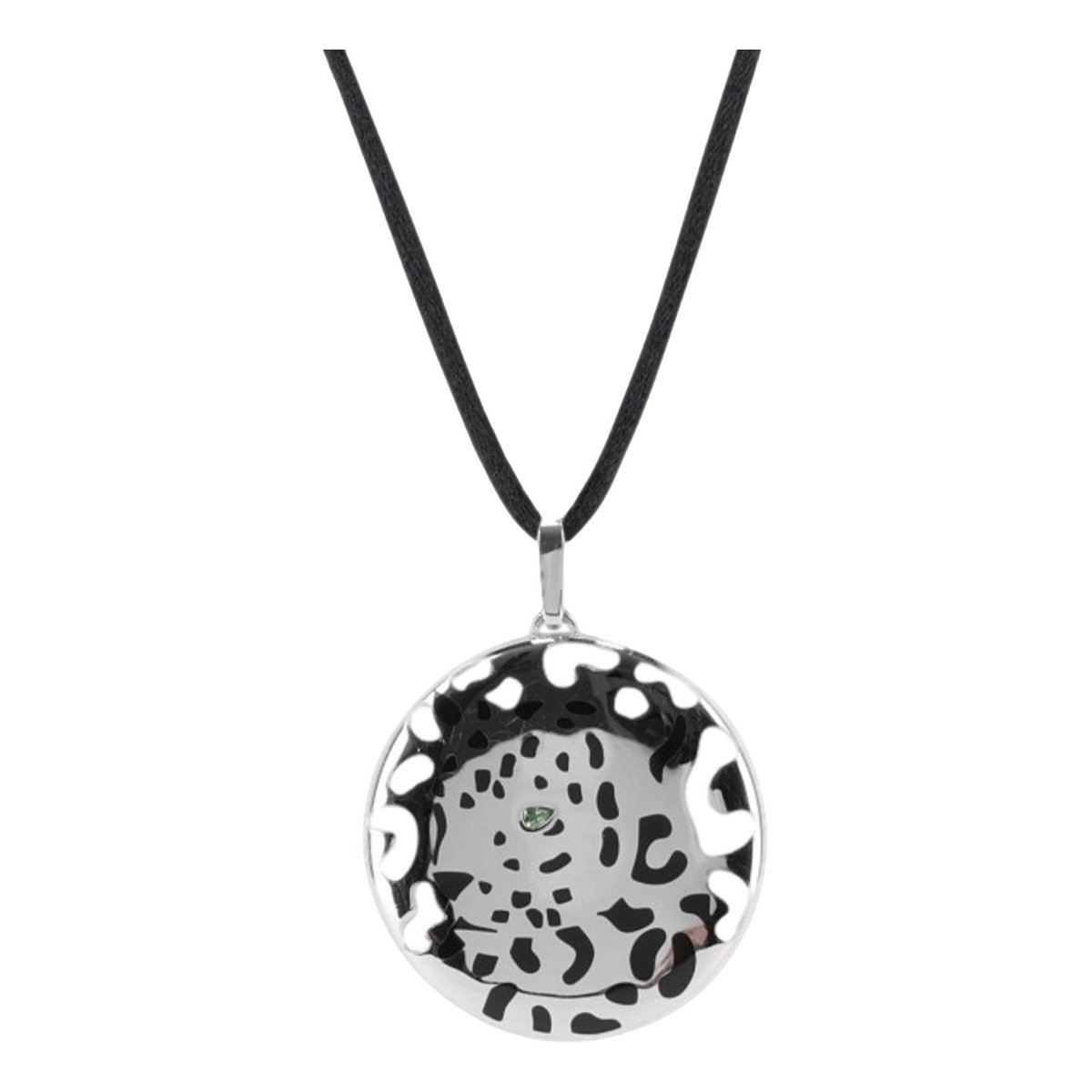 Panthère white gold necklace