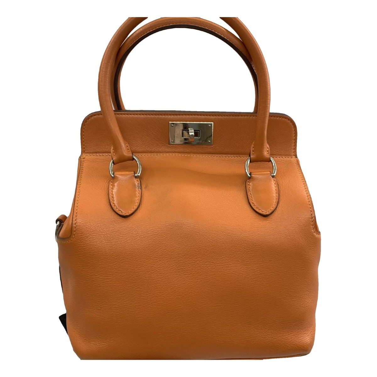 Toolbox leather handbag
