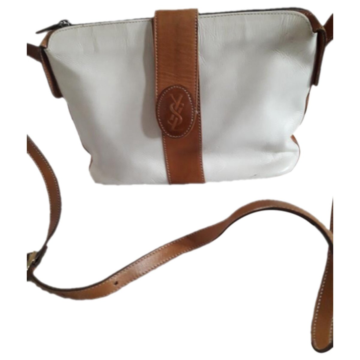 Messenger leather handbag