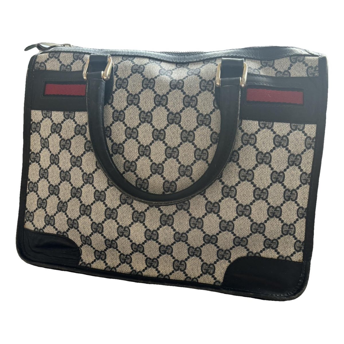 Ophidia Top Handle leather handbag