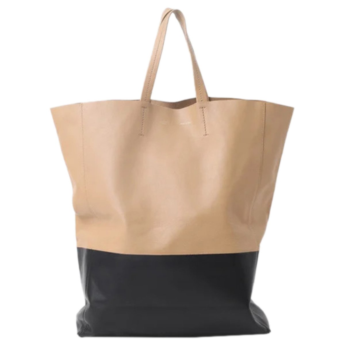 Cabas Horizotal leather tote
