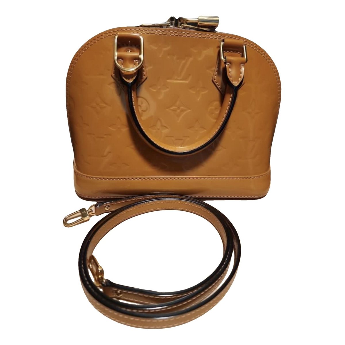 Alma BB patent leather handbag