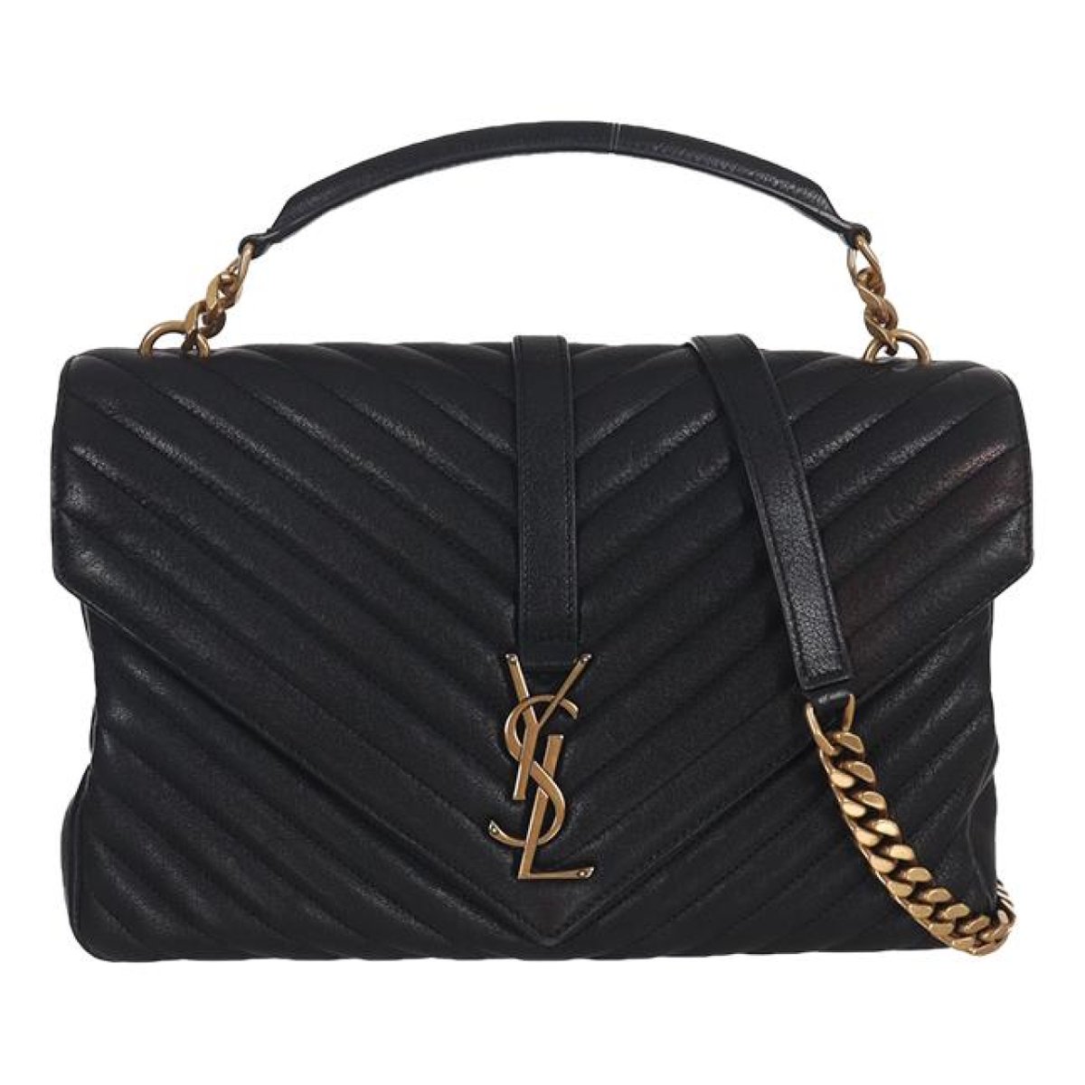 Collége monogramme leather handbag