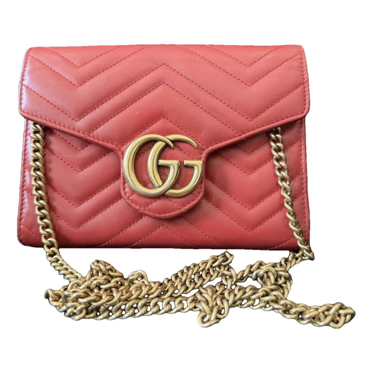 GG Marmont Chain leather crossbody bag