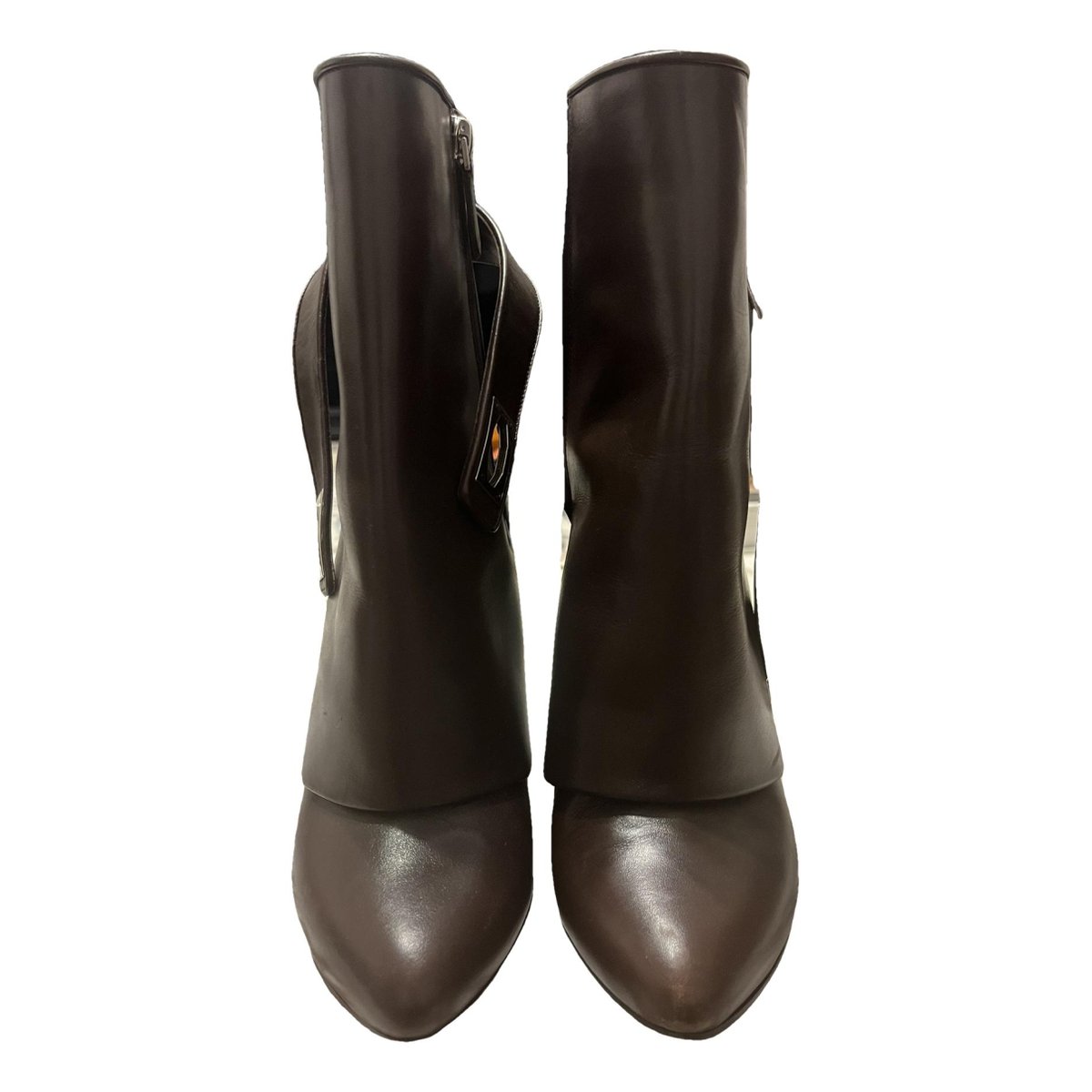 Shark leather boots
