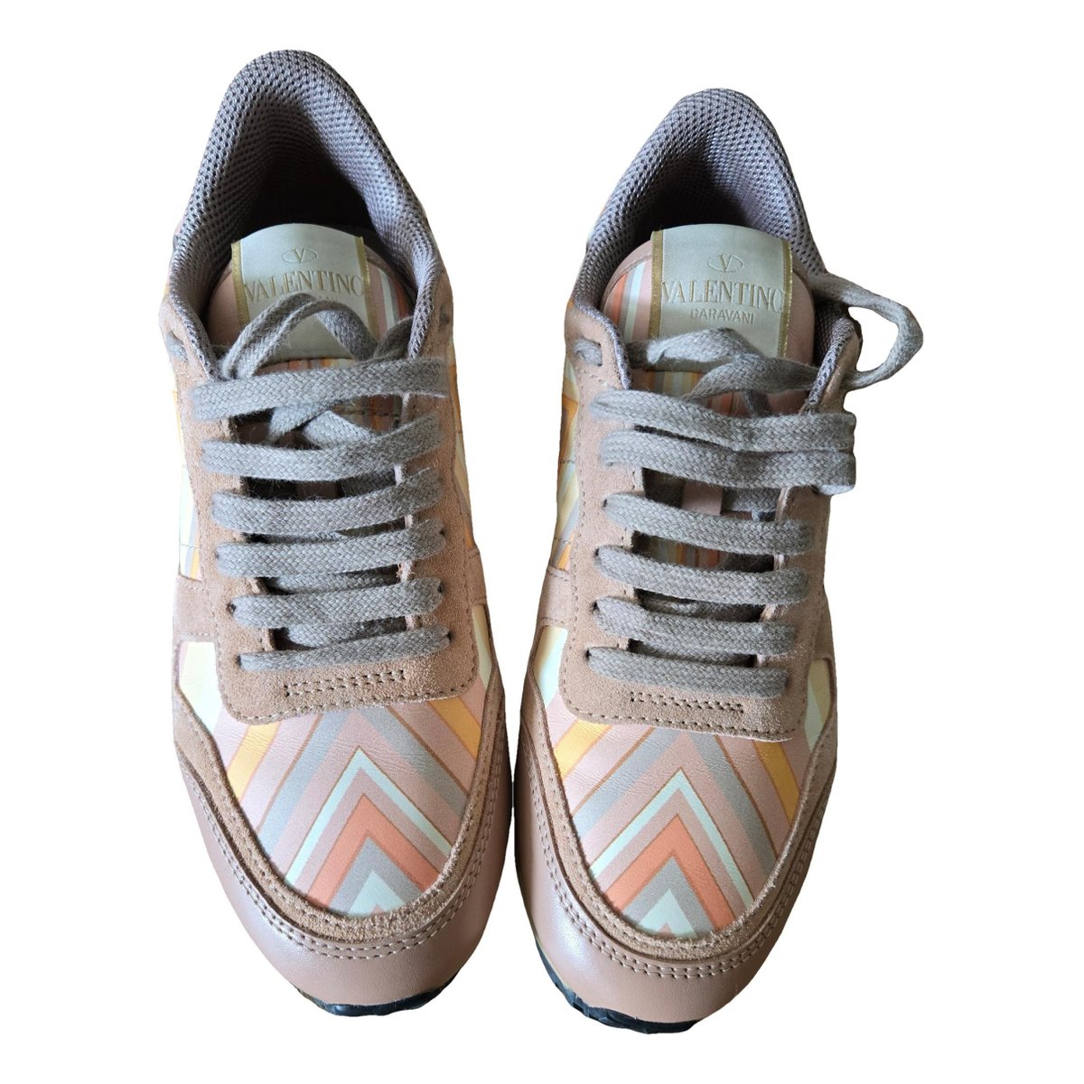 Open VLTN leather trainers