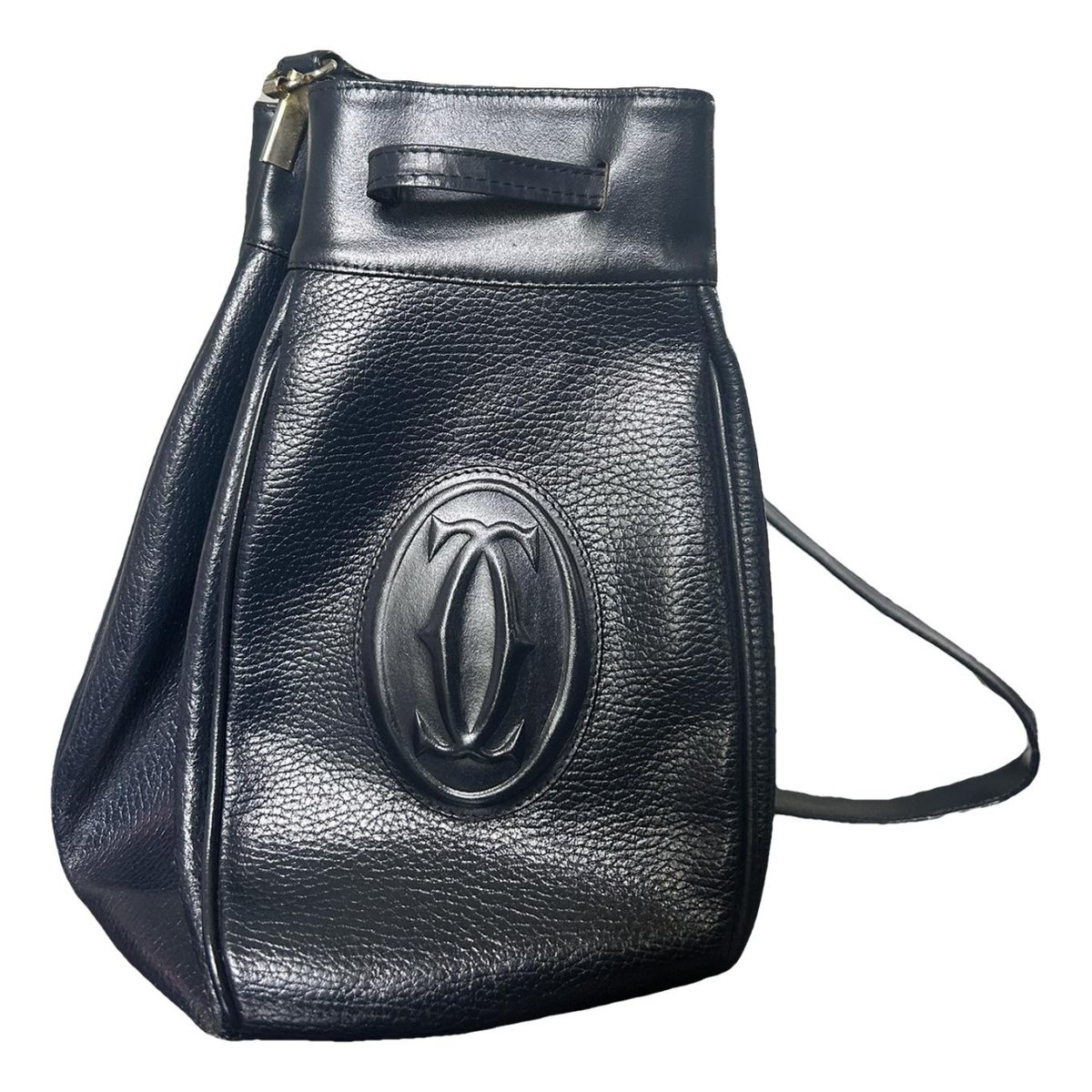 Seau leather crossbody bag