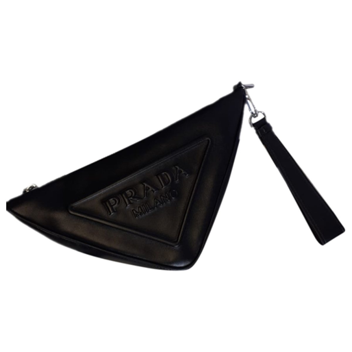 Triangle leather handbag