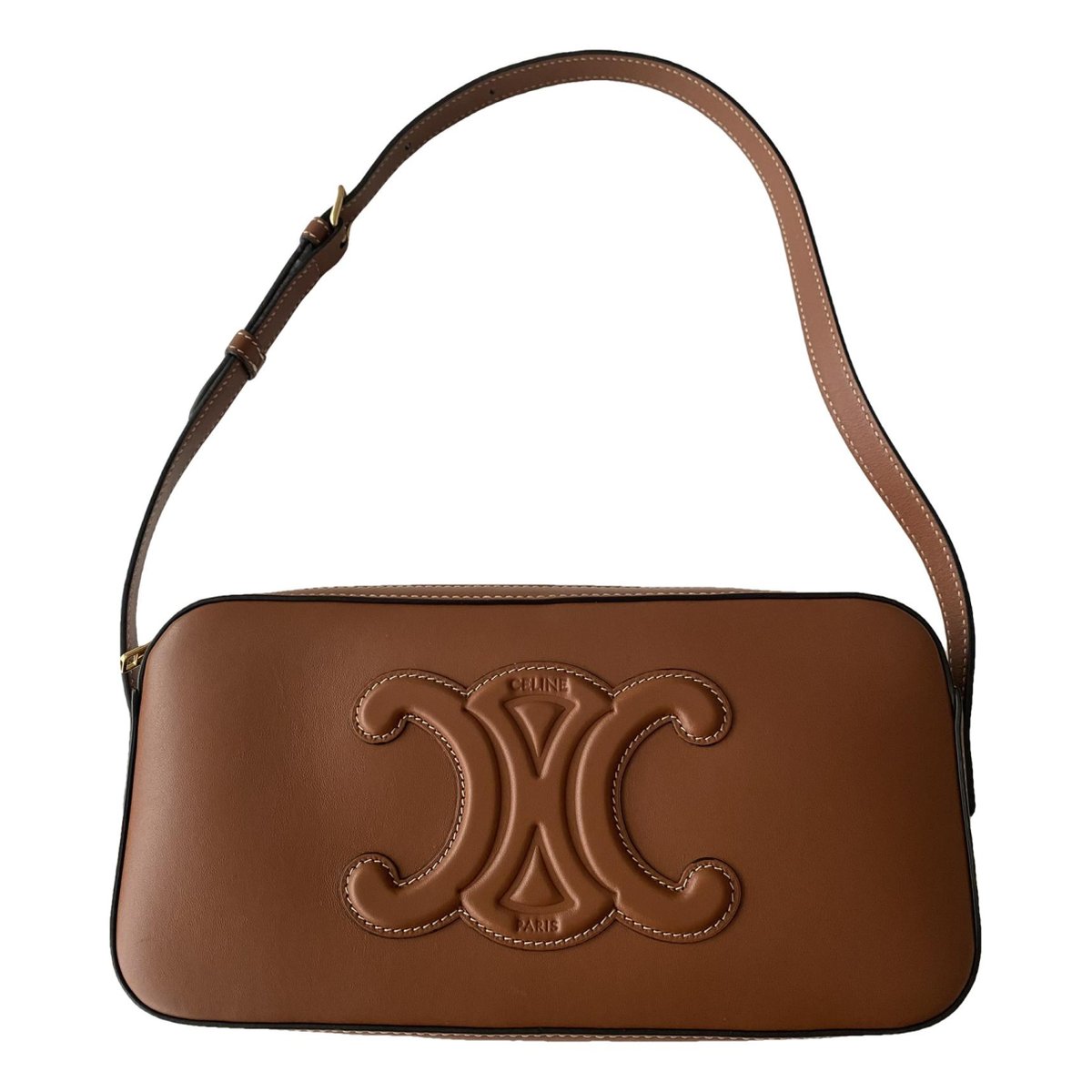 Triomphe Long leather handbag