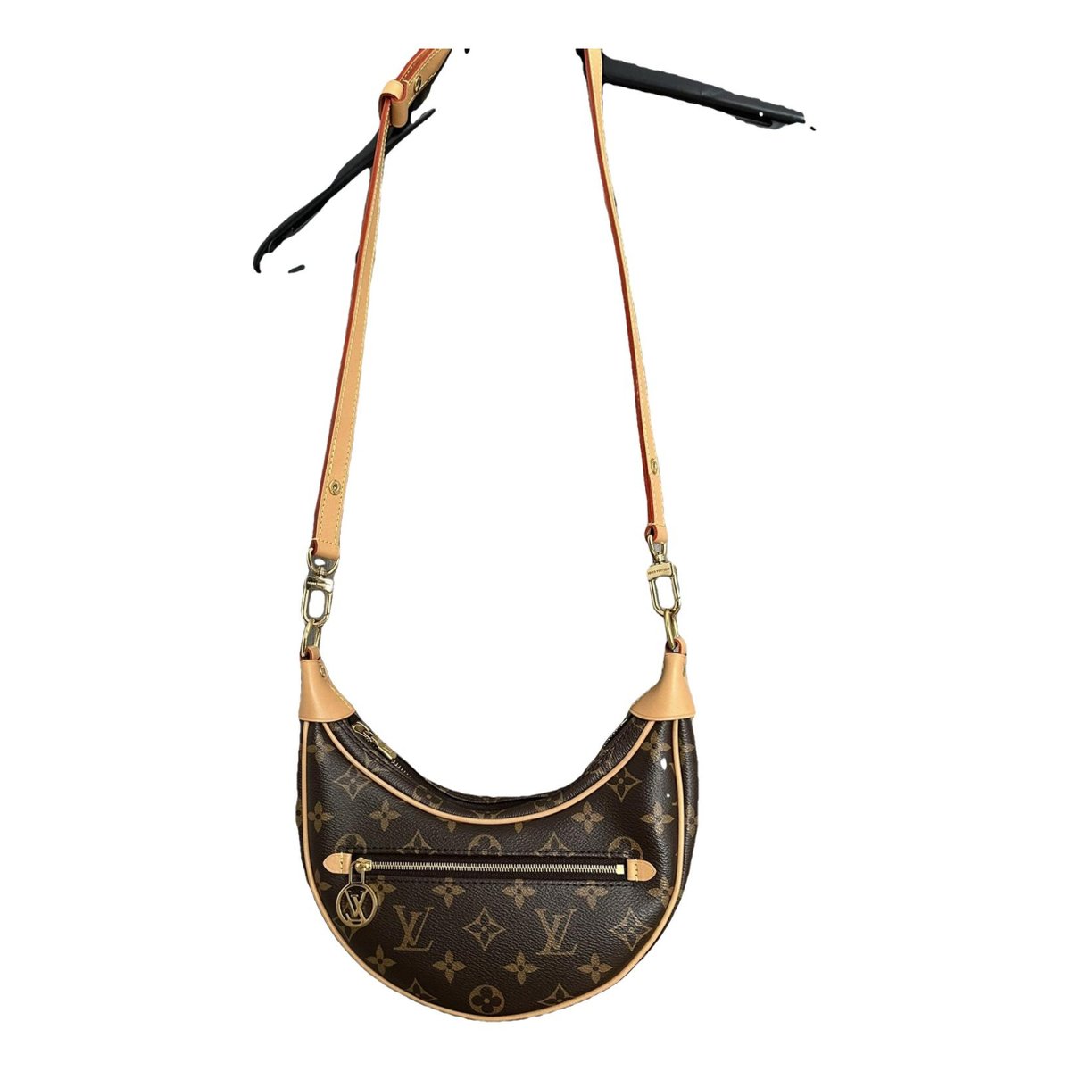 Loop leather crossbody bag