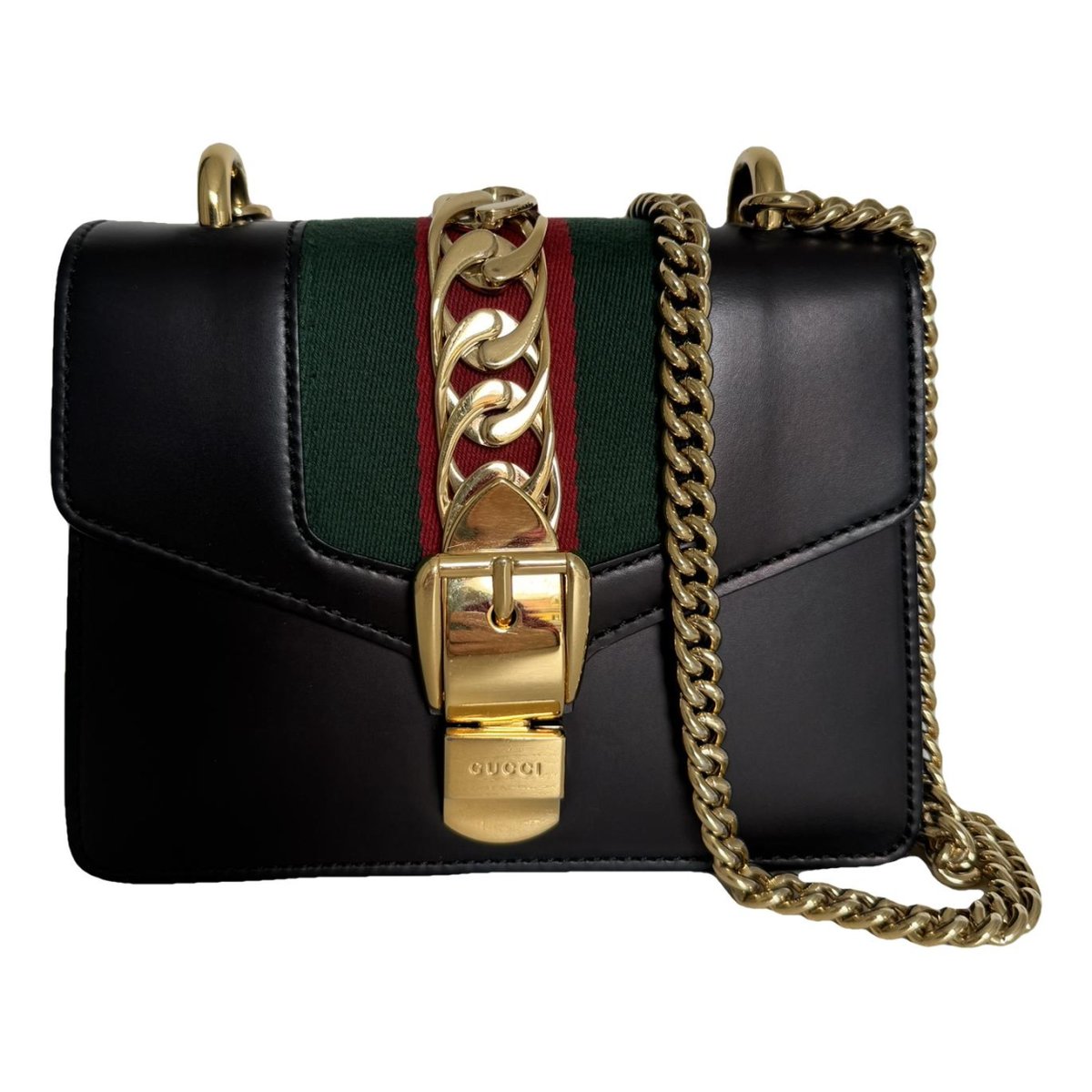 Sylvie Flap Chain leather tote