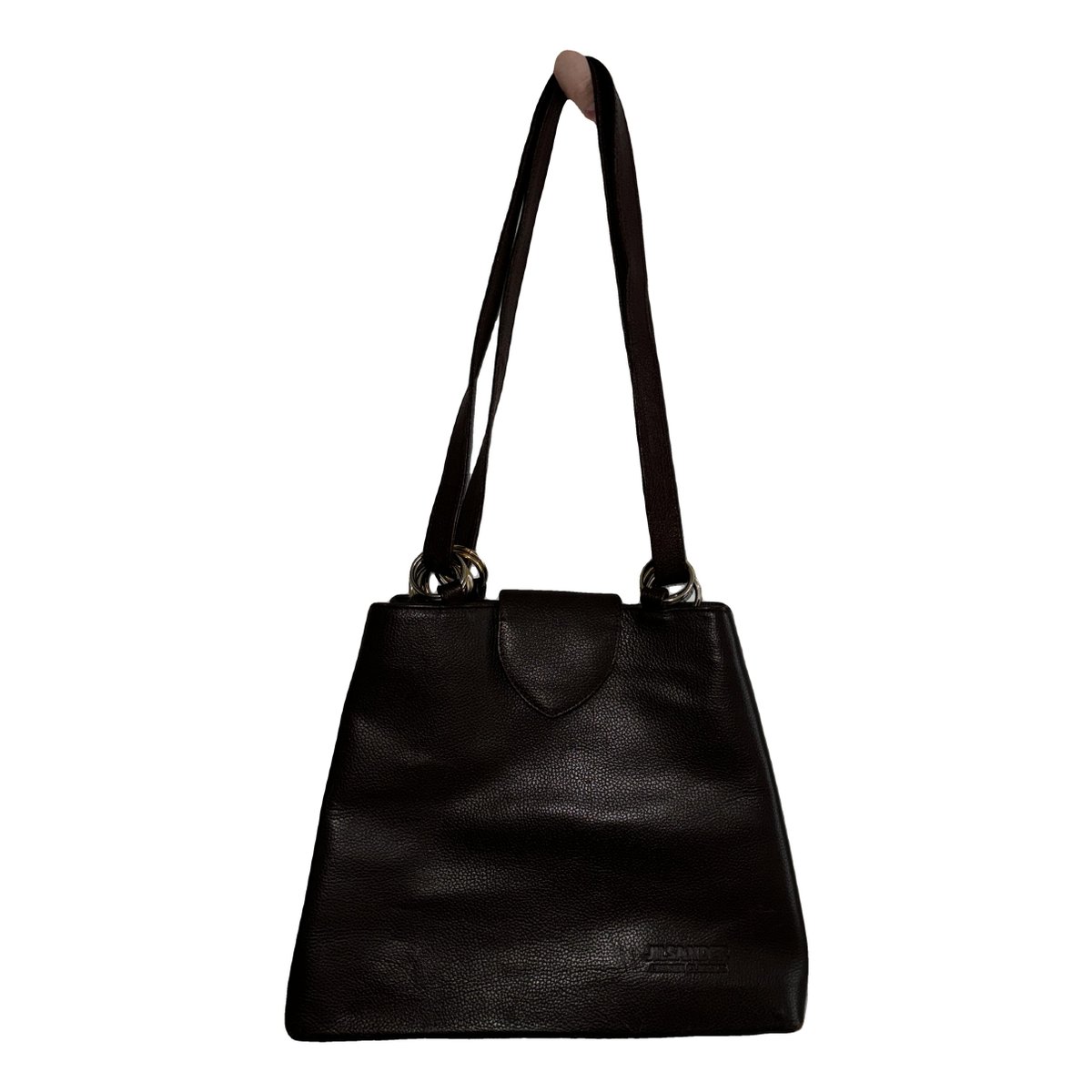 Shopper leather handbag