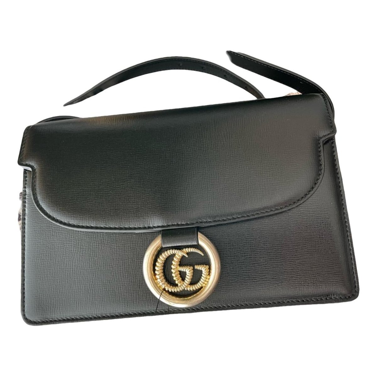 GG Ring leather handbag