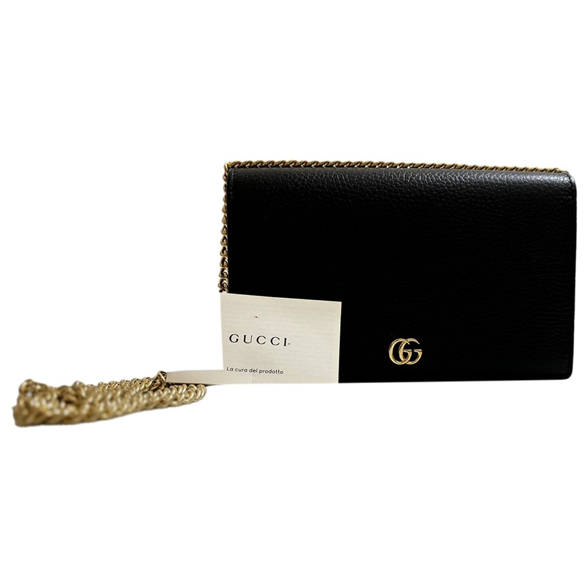 GG Marmont Chain Flap Wallet leather handbag
