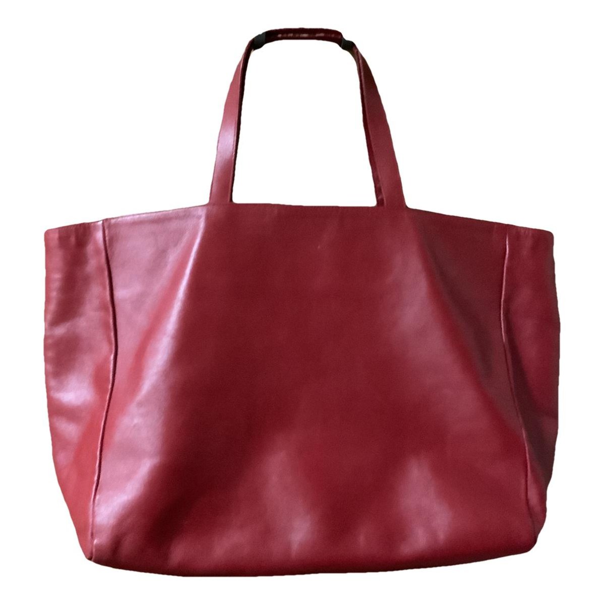 Shopping leather handbag