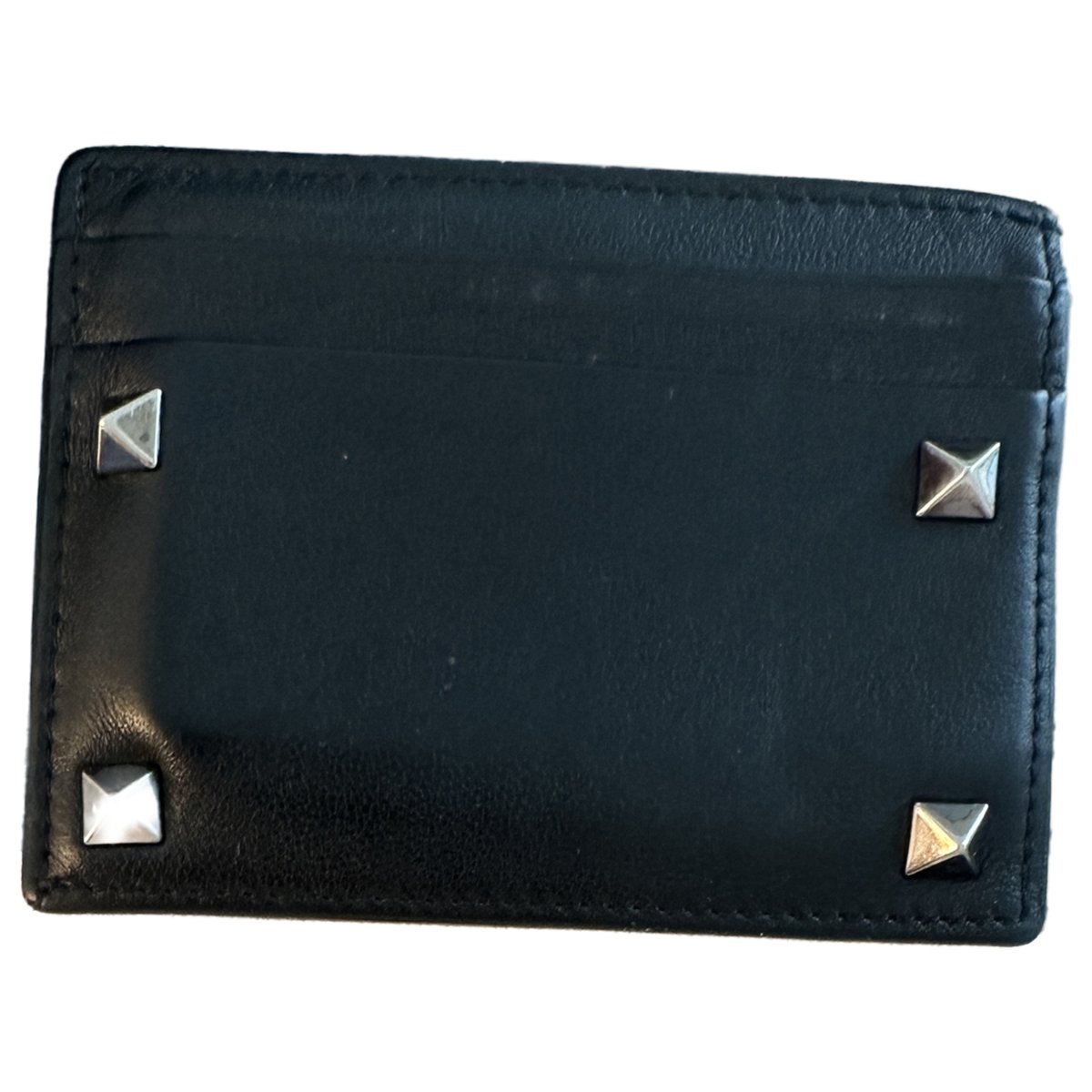 Rockstud leather wallet