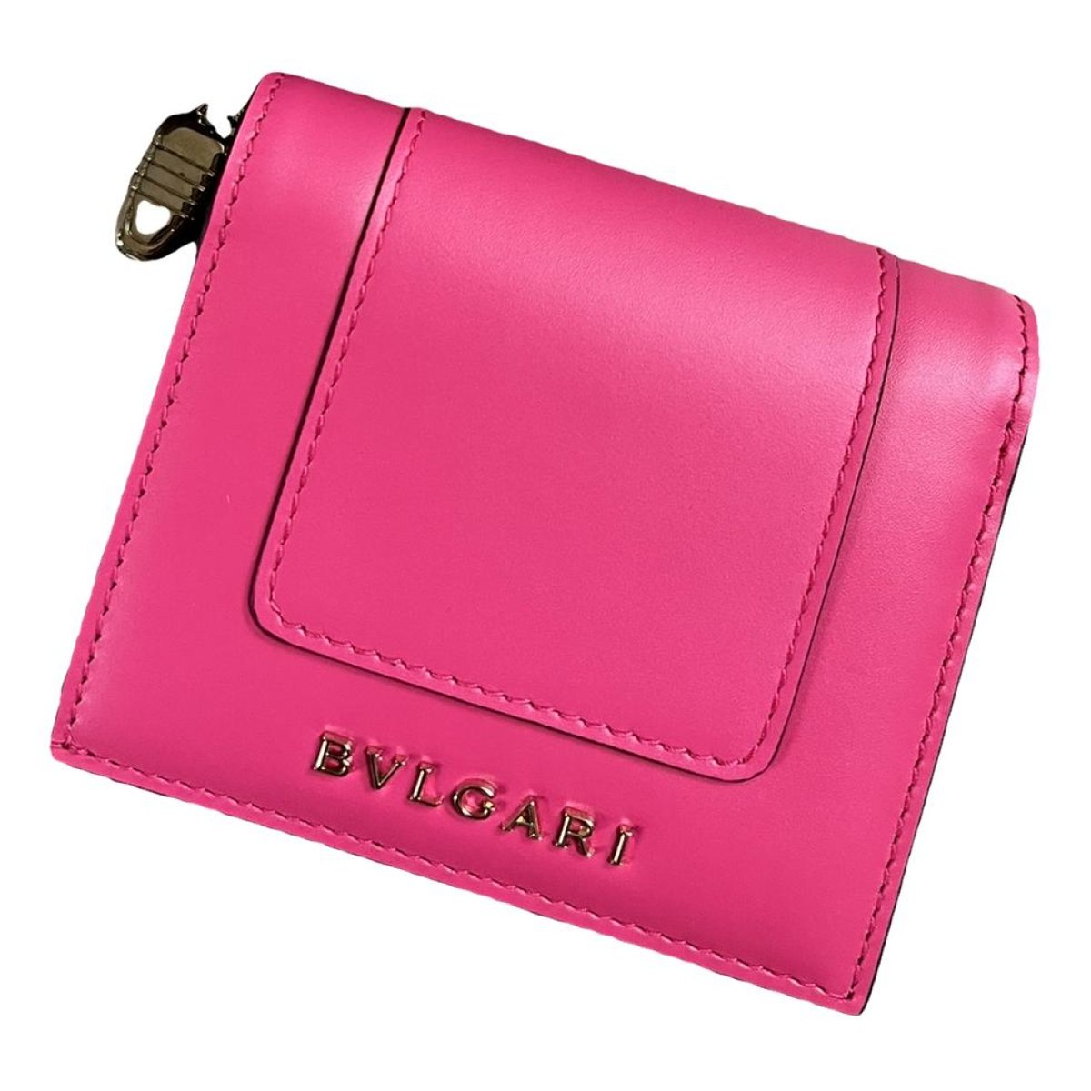 Serpenti leather wallet