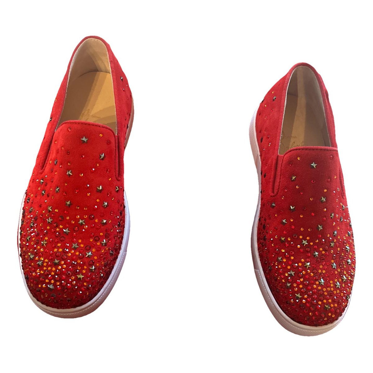 Roller Boat glitter trainers