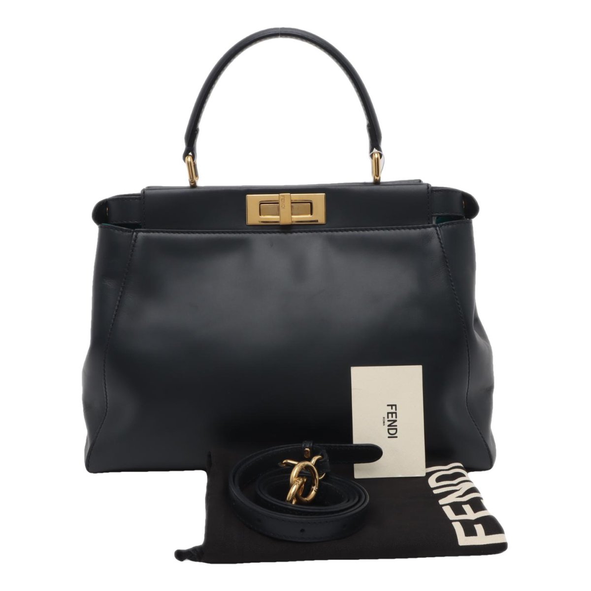 Peekaboo leather handbag
