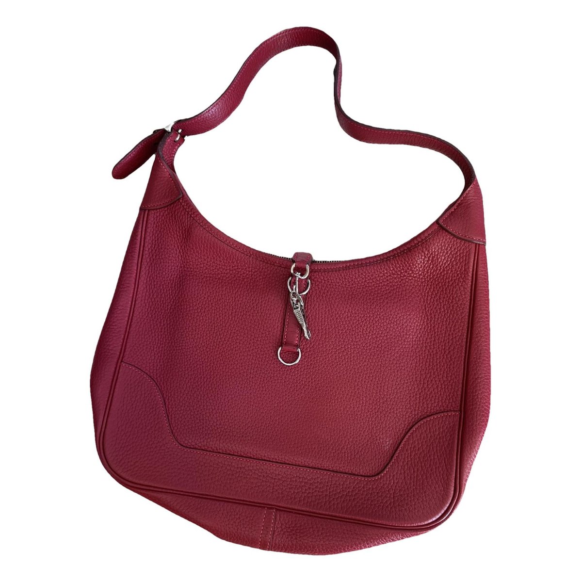 Trim leather handbag