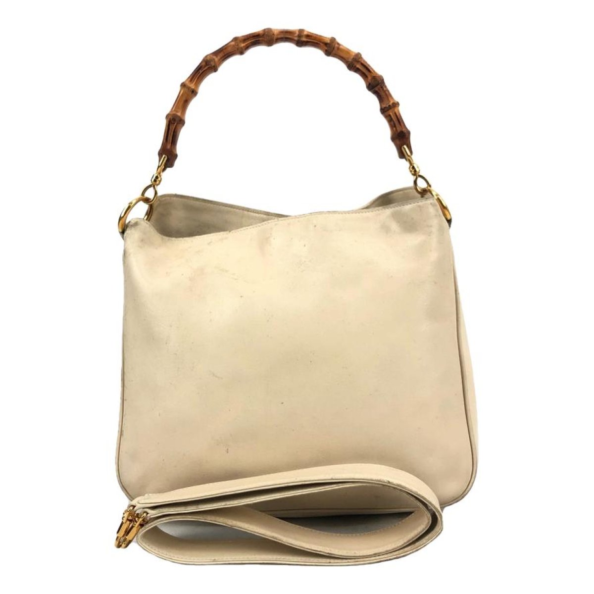 Bamboo Top Handle leather handbag