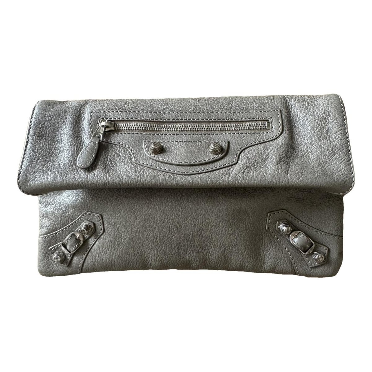 Envelop leather clutch bag