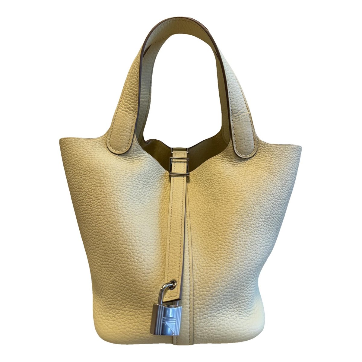 Picotin leather tote